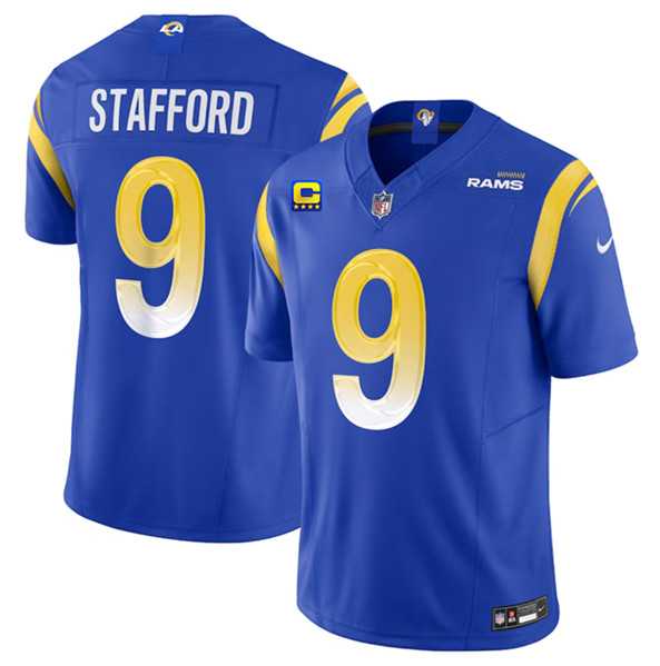 Men & Women & Youth Los Angeles Rams #9 Matthew Stafford Blue 2023 F.U.S.E. With 4-Star C Patch Vapor Untouchable Limited Football Stitched Jersey->los angeles chargers->NFL Jersey